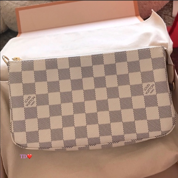 🎁LOuis Vuitton Pochette Accessoires Damier Azur NM - Picture 2 of 14